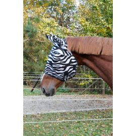 Fliegenschutzmaske Zebra inkl. Ohrenschutz
