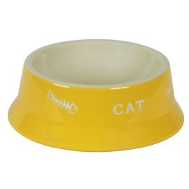 Keramiknapf Cat 200 ml, farblich sortiert (rot/gelb)