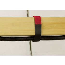 Klett-Arretierungsband 90cm rot-schwarz, 25mm, 2-Pack