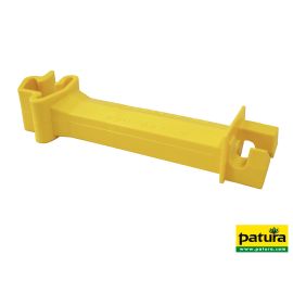 Patura Abstands-Isolator gelb, für T-Pfosten für Litzen/Seile bis 6mm