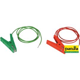 Patura Erdanschlußkabel, grün, Edelstahl-Klemme und 3 mm Stift (1 Stück / Pack)