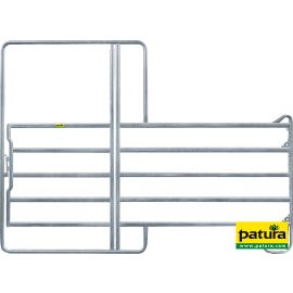 Patura Panel-5 mit Tor 3,60 m Breite 3,60 m, Höhe 2,20 m (1 Mittelstrebe)