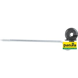 Patura Ringisolator mit langem Schaft, Schaftlänge 20cm Holzgewinde (10 Stück / Pack)