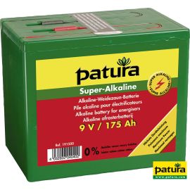 Patura Super-Alkaline Weidezaun-Batterie 9 V / 160 Ah, kleines Gehäuse