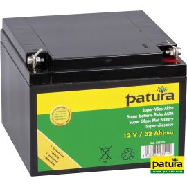 Patura Super-Vlies-Akku 12 V / 32 Ah C100 wartungsfreie Vliesbatterie