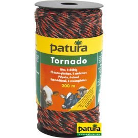 Patura Tornado Litze, 200 m Rolle, braun-orange 5 Niro 0,20 mm, 1 Cu 0,30 mm