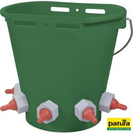 Patura Tränkeeimer für Lämmer 5 Tränkestellen, Inhalt: 8 Liter inkl. Saugern