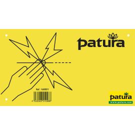 Patura Warnschild, Vorsicht Elektrozaun, Aluminium