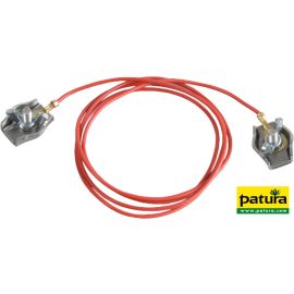 Patura Zaunverbindungskabel Seil, mit 2 Edelstahl-Seilklemmen (1 Stück / Pack)