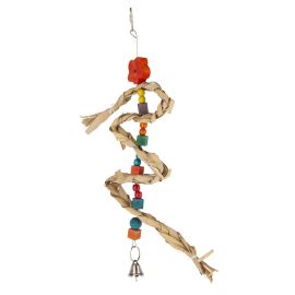 Vogelspielzeug Nature mit Glocke u. Sisal, Höhe 36cm