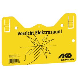 Warnschild Vorsicht Elektrozaun! 2-seitig bedruckt, deutsch