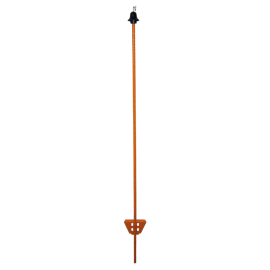 Lister Wz 83 Oval Stahlrutenpfahl Mit Ringel-isolator, Orange Lackiert