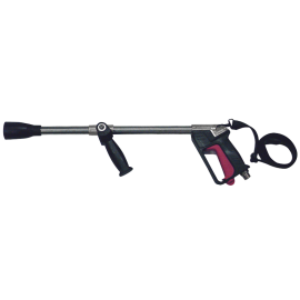 Zuwa Spritzpistole Niro/Messing u. Tragegürtel - Anschluss R ½" a mit Handgriff
